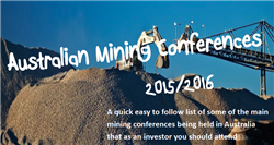 Australian Mining Conferences 2015/2016 (1) image